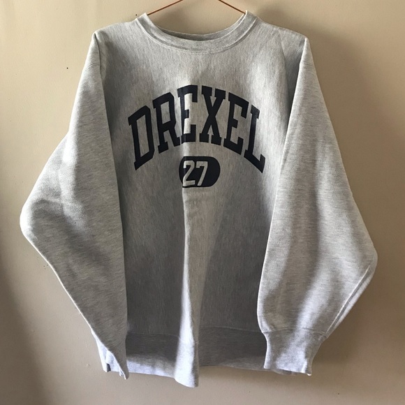 drexel university crewneck sweatshirt